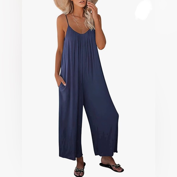 Pants - Loose Wide Leg Romper